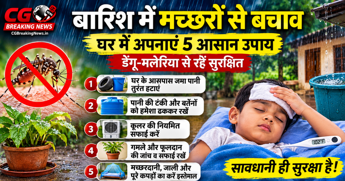 बारिश में मच्छरों से बचाव के घरेलू उपाय और जरूरी सावधानियां