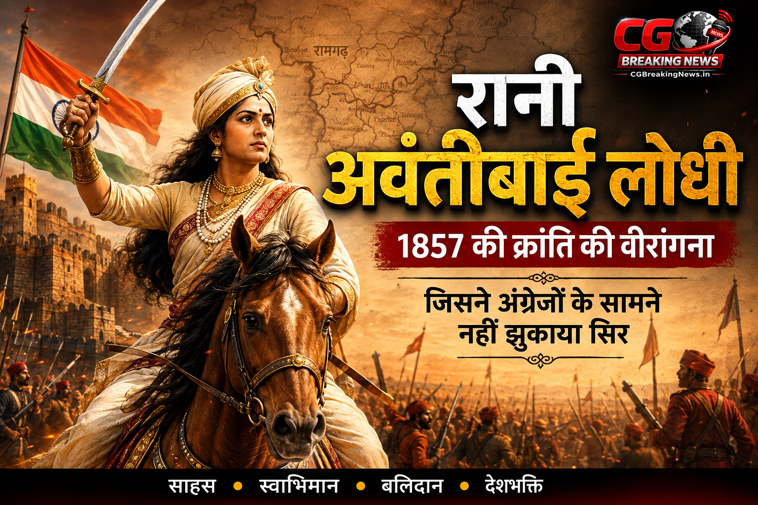 रानी अवंतीबाई लोधी 1857 की क्रांति की वीरांगना